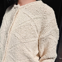Mason Cotton Cardigan in Naturel