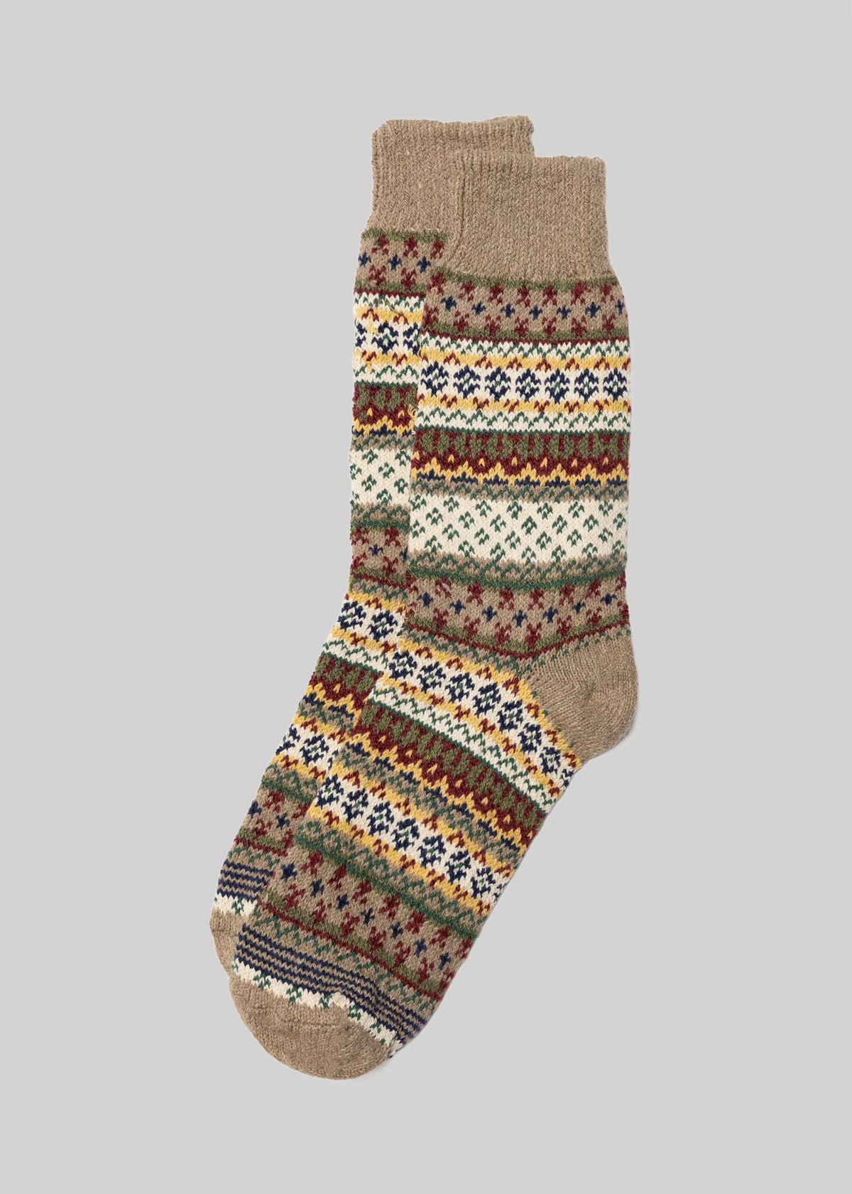 Cotton Fair Isle Socks