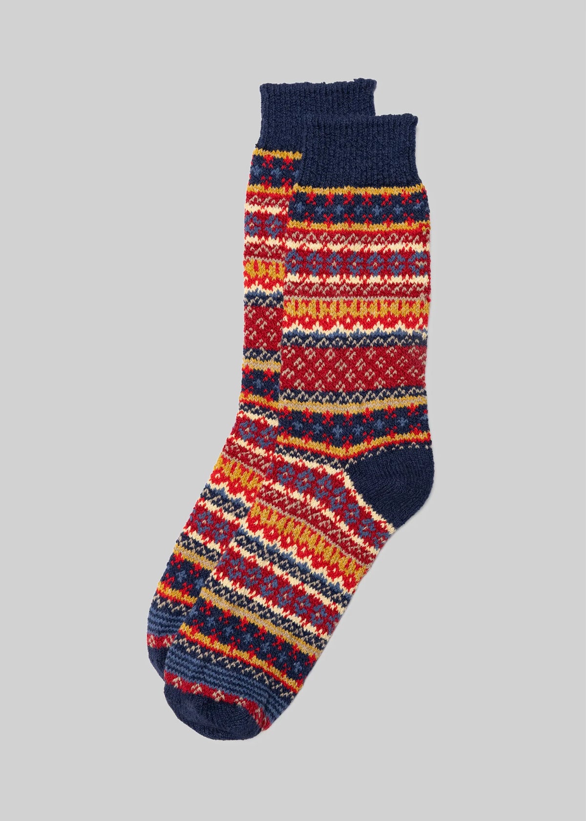 Cotton Fair Isle Socks