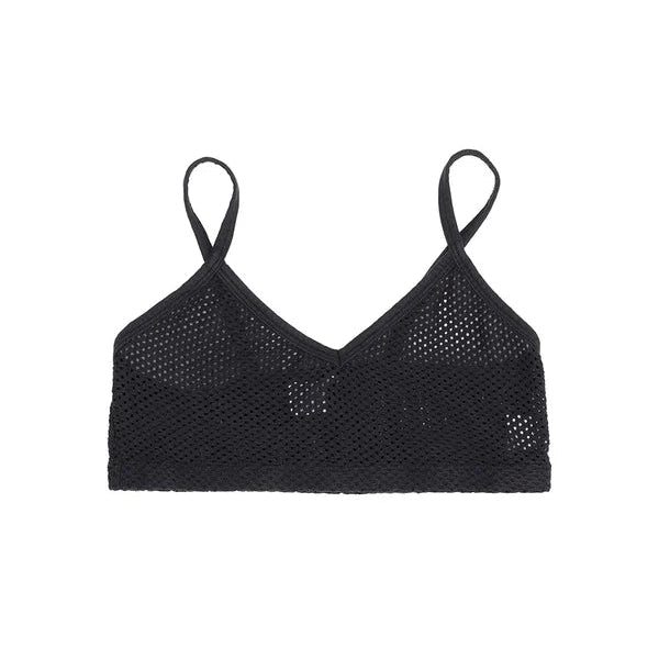 Mesh Bralette in Black