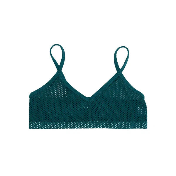 Mesh Bralette in Deep Teal