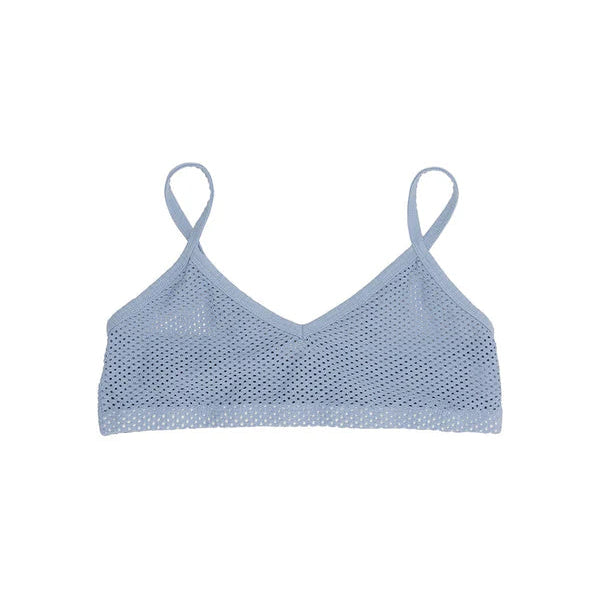 Mesh Bralette in Rain Washed