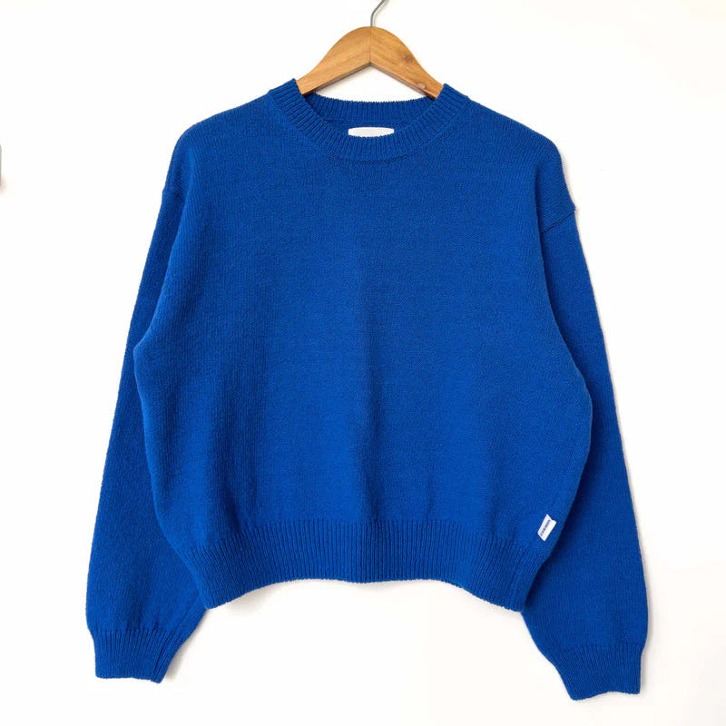 Milo Cotton Sweater in Cobalt