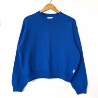 Milo Cotton Sweater in Cobalt