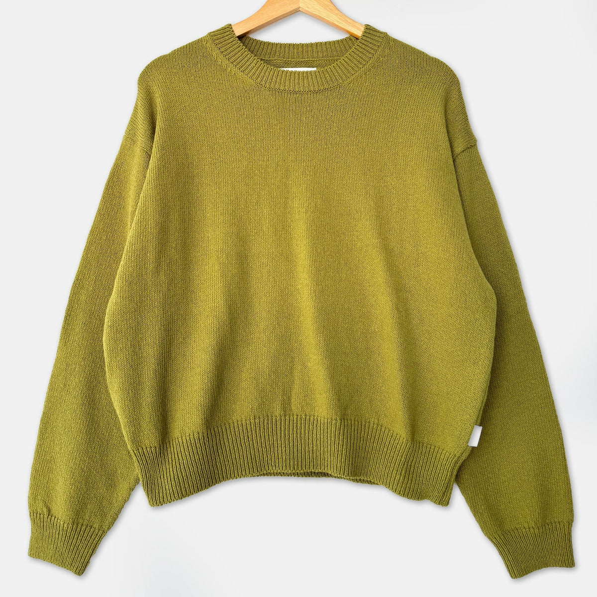 Milo Cotton Sweater in Golden Olive