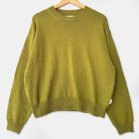 Milo Cotton Sweater in Golden Olive