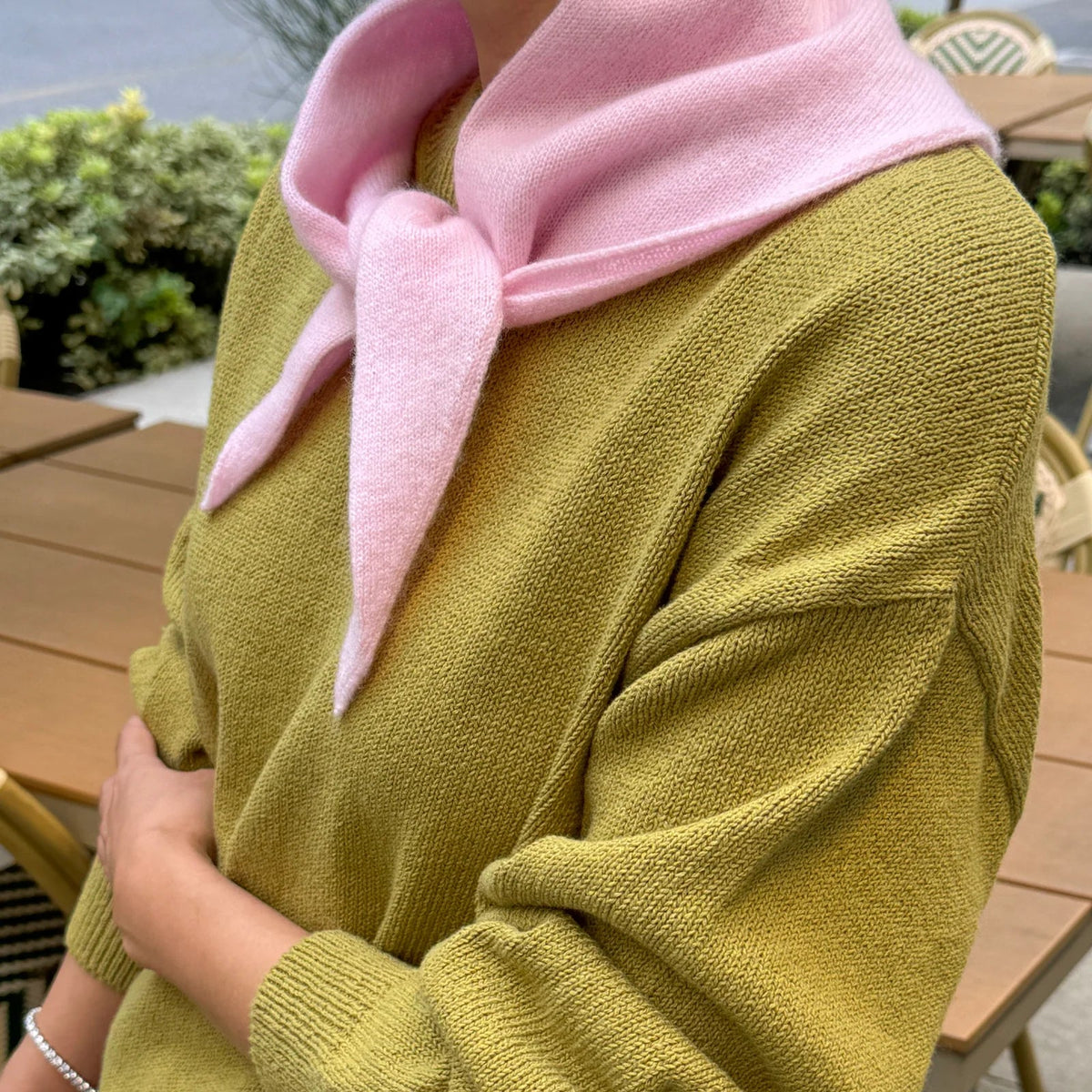 Milo Cotton Sweater in Golden Olive