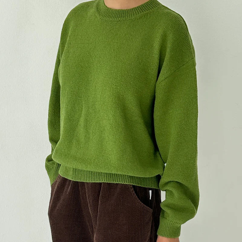 Milo Cotton Sweater in Avocado