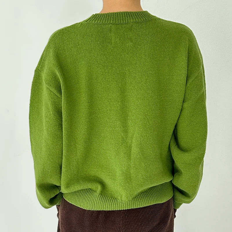 Milo Cotton Sweater in Avocado