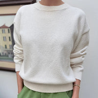 Milo Cotton Sweater in Clean White