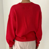 Milo Cotton Sweater in Chili