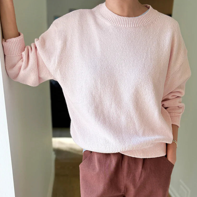 Milo Cotton Sweater in Rosé