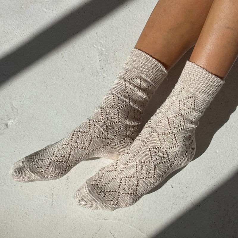 Modal Eyelet Socks