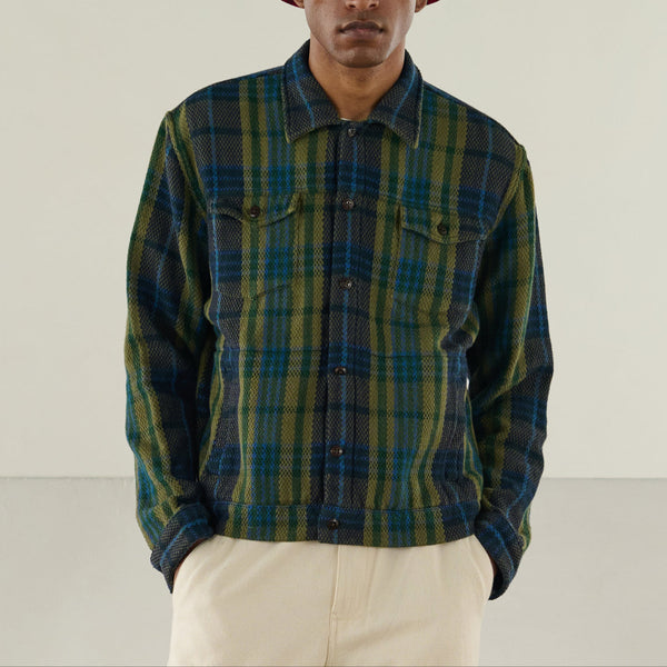 Chevron Weave Utility Jacket