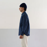 Indigo Chambray Utility Shirt