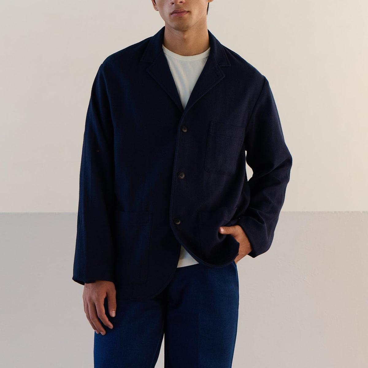 Herringbone Twill Soft Jacket