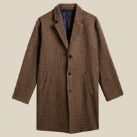 Overcoat in Pied Poule