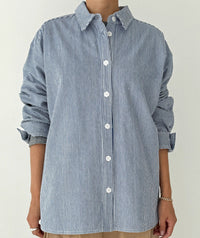 Owen Shirt in Blue Stripe