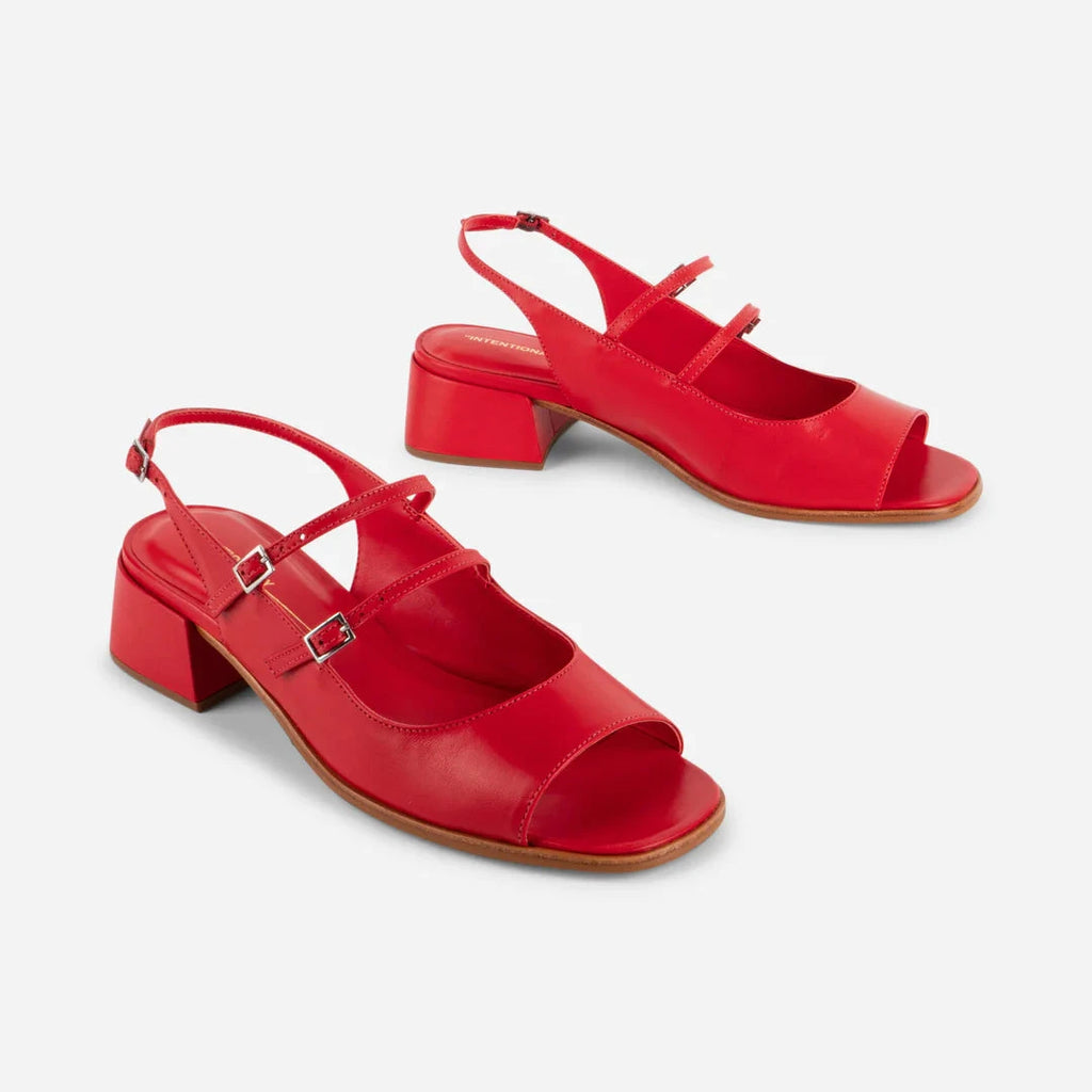 Intentionally Blank Peaches Heels in Cherry