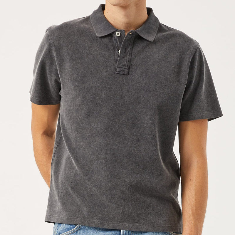 Pique Polo in Black