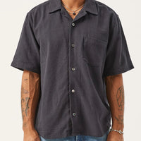 Hopsack Shirt in Black