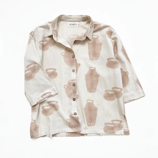 Casa Top in Jug Block Print