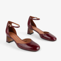 Polly Heeled Mary Jane in Merlot