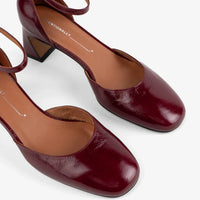 Polly Heeled Mary Jane in Merlot