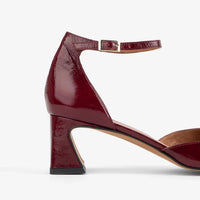 Polly Heeled Mary Jane in Merlot