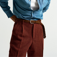 Single Pleat Trousers in Terrior