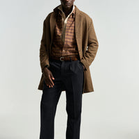 Overcoat in Pied Poule