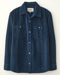 Corduroy LS Shirt in Navy