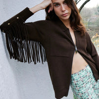 Fringed Brown Jacket