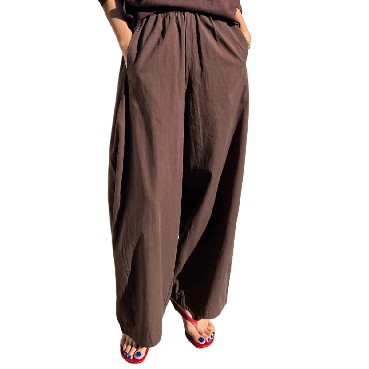 Parachute Pants in Dark Brown