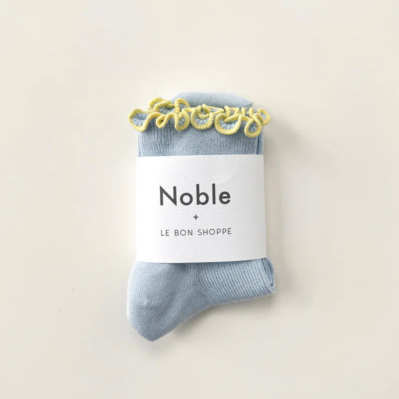 Petite Ruffled Modal Socks