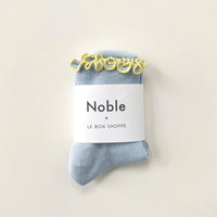 Petite Ruffled Modal Socks