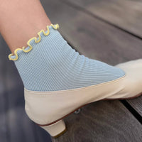 Petite Ruffled Modal Socks