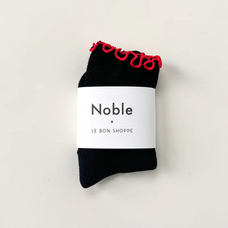 Petite Ruffled Modal Socks
