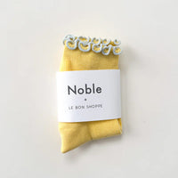 Petite Ruffled Modal Socks