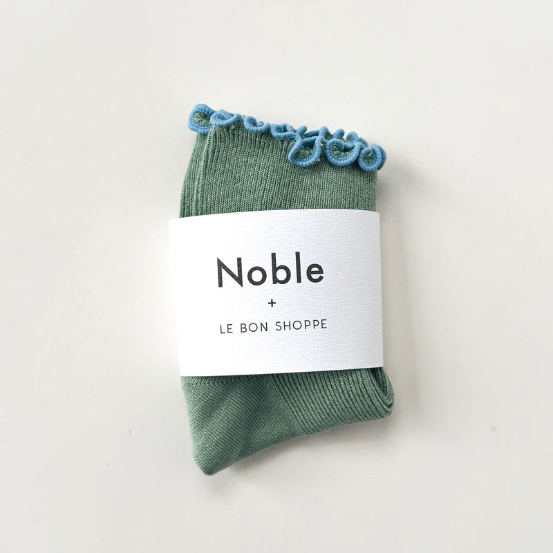 Petite Ruffled Modal Socks