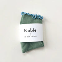 Petite Ruffled Modal Socks