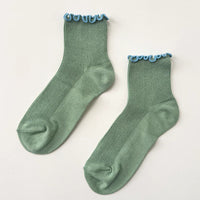 Petite Ruffled Modal Socks