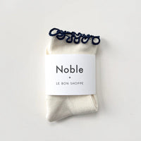 Petite Ruffled Modal Socks