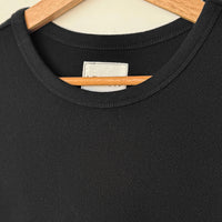 Pointelle Babe Tee in Black