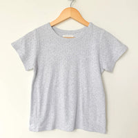 Pointelle Babe Tee in Icy Grey