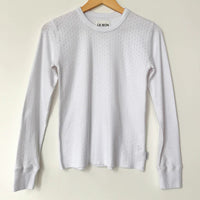 Pointelle Fundamental Tee in Snow White