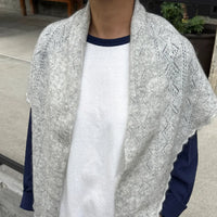 Mohair Pointelle Shawl