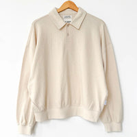 Polo Sweatshirt in Naturel