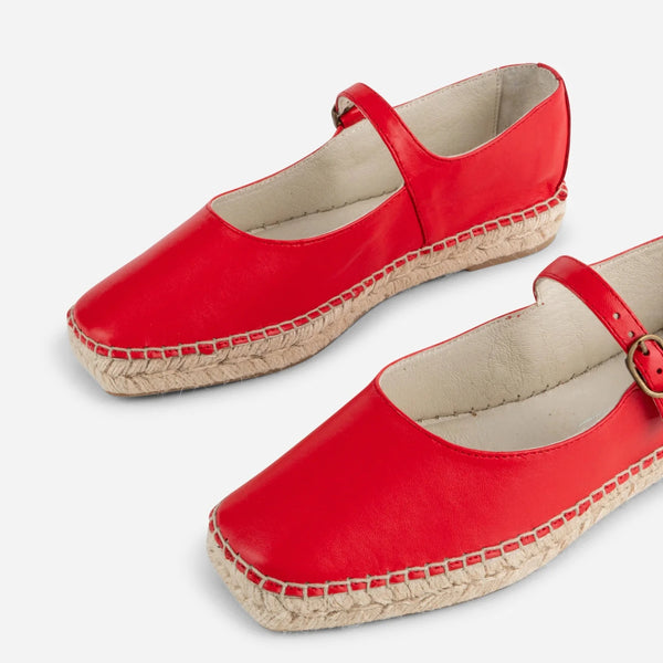 Rafa Espadrille in Cherry Red
