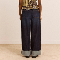 Gigi Baggy Wide Turn-Up Jeans